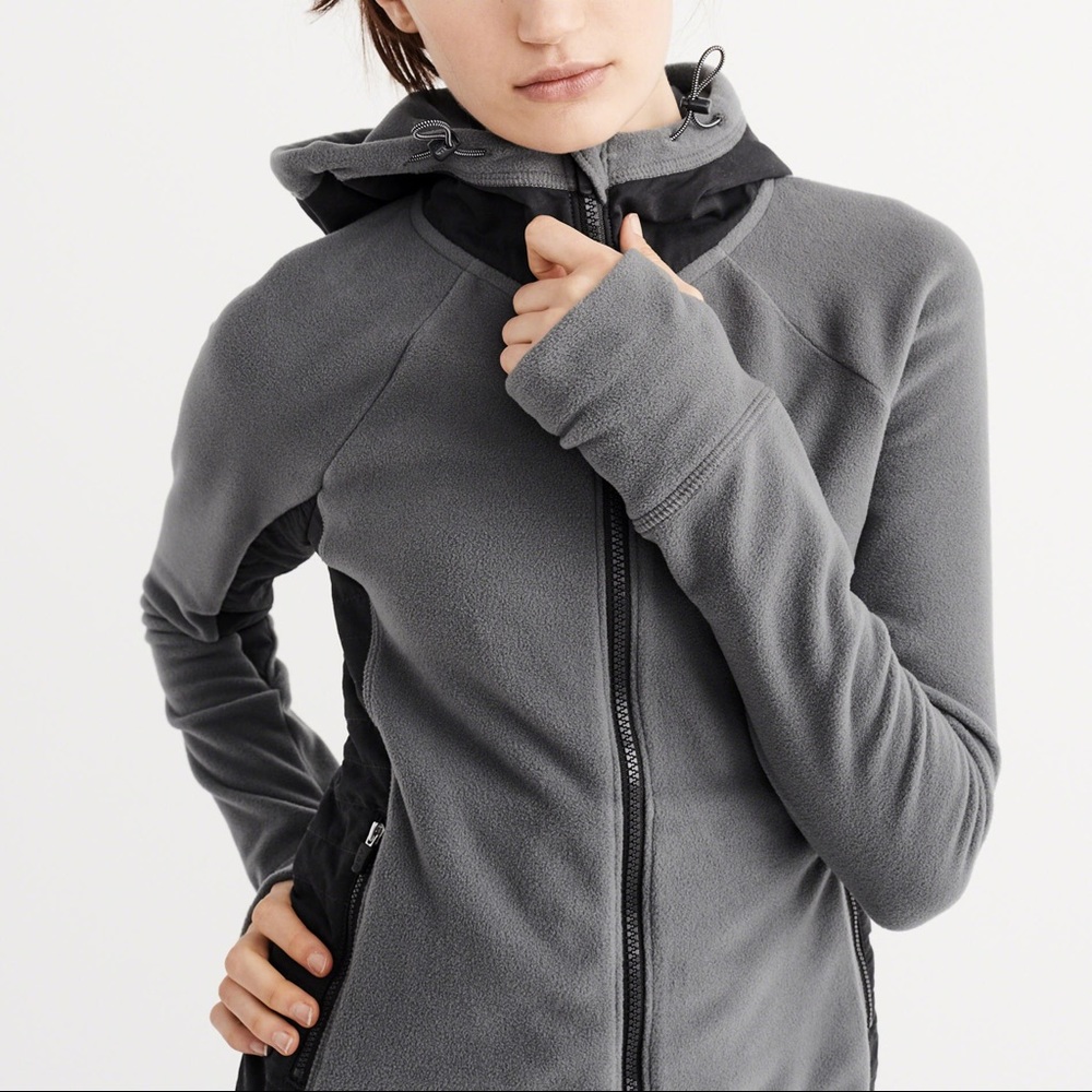 Abercrombie & Fitch Active Fleece Full-Zip Hoodie